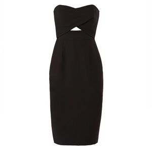 Black Halo jade cocktail dress with cutout size 6